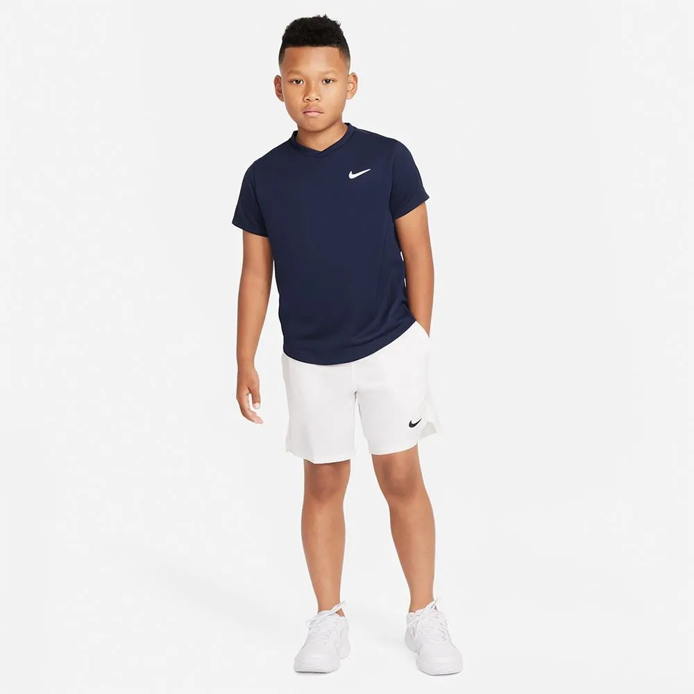 slim fit hook and loop closure Nike Boys Victory Short Sleeve - Obsidian