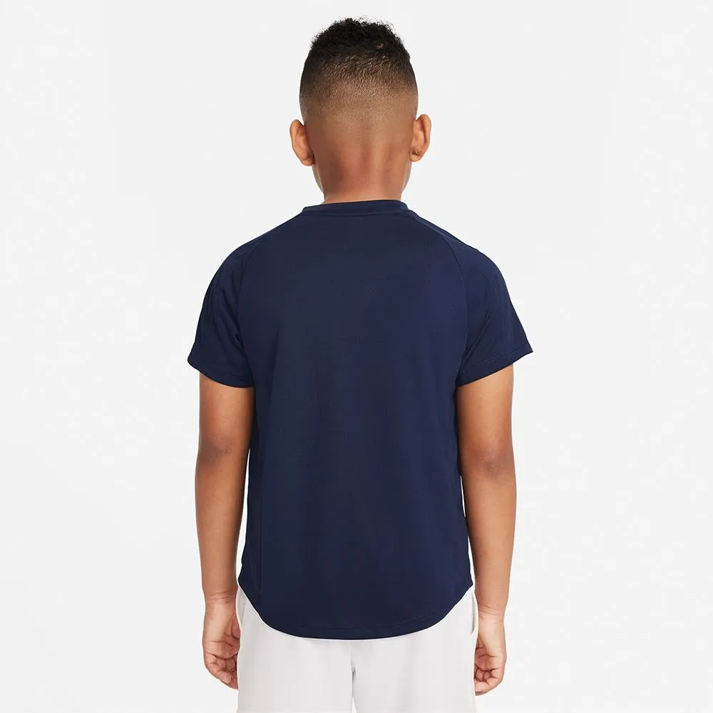 Non-Stretch Off-Shoulder Nike Boys Victory Short Sleeve - Obsidian