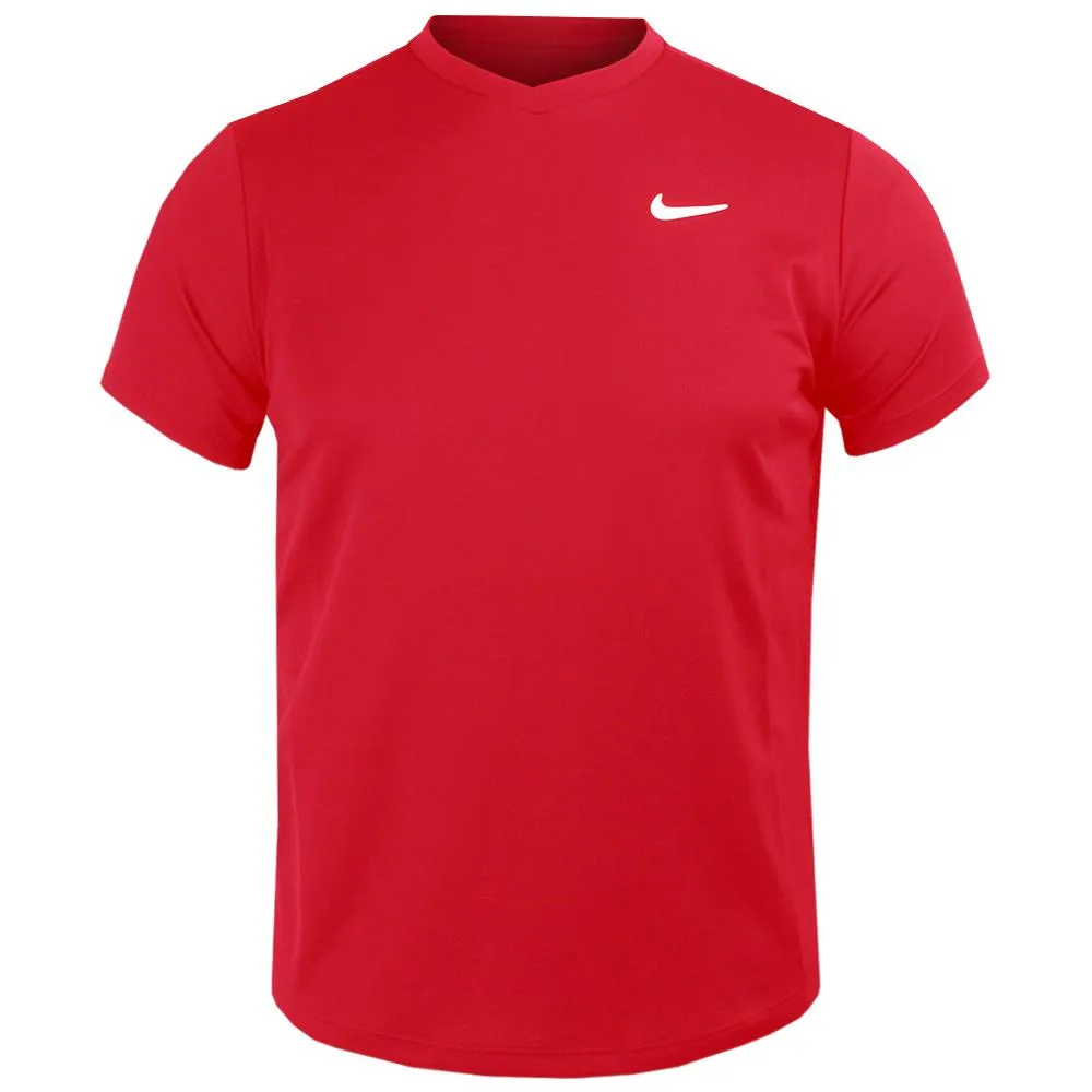 Nike Boys Victory Short Sleeve - University Red Oversized Loose
