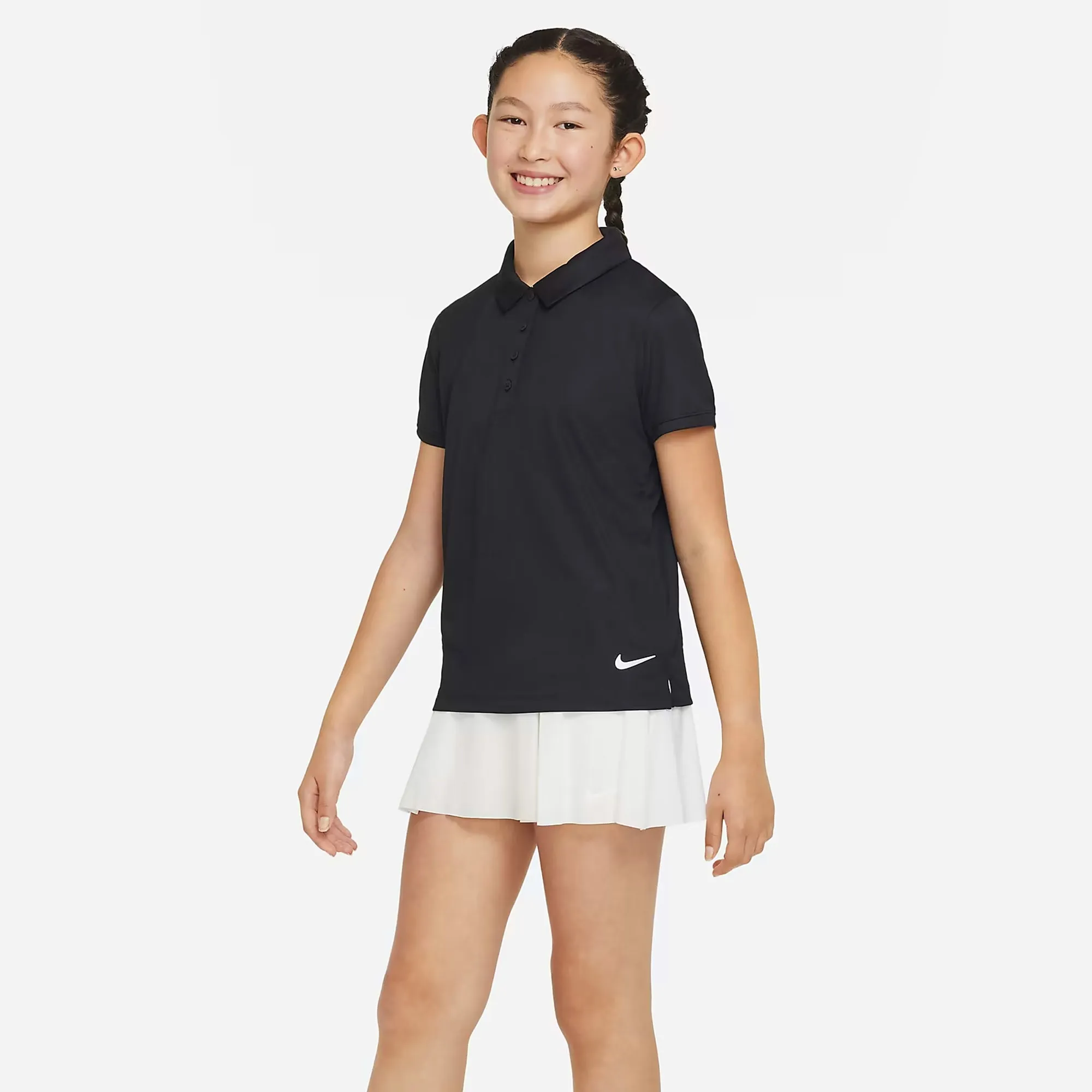 Nike Girls Victory DriFit Polo - Black Non-Insulated