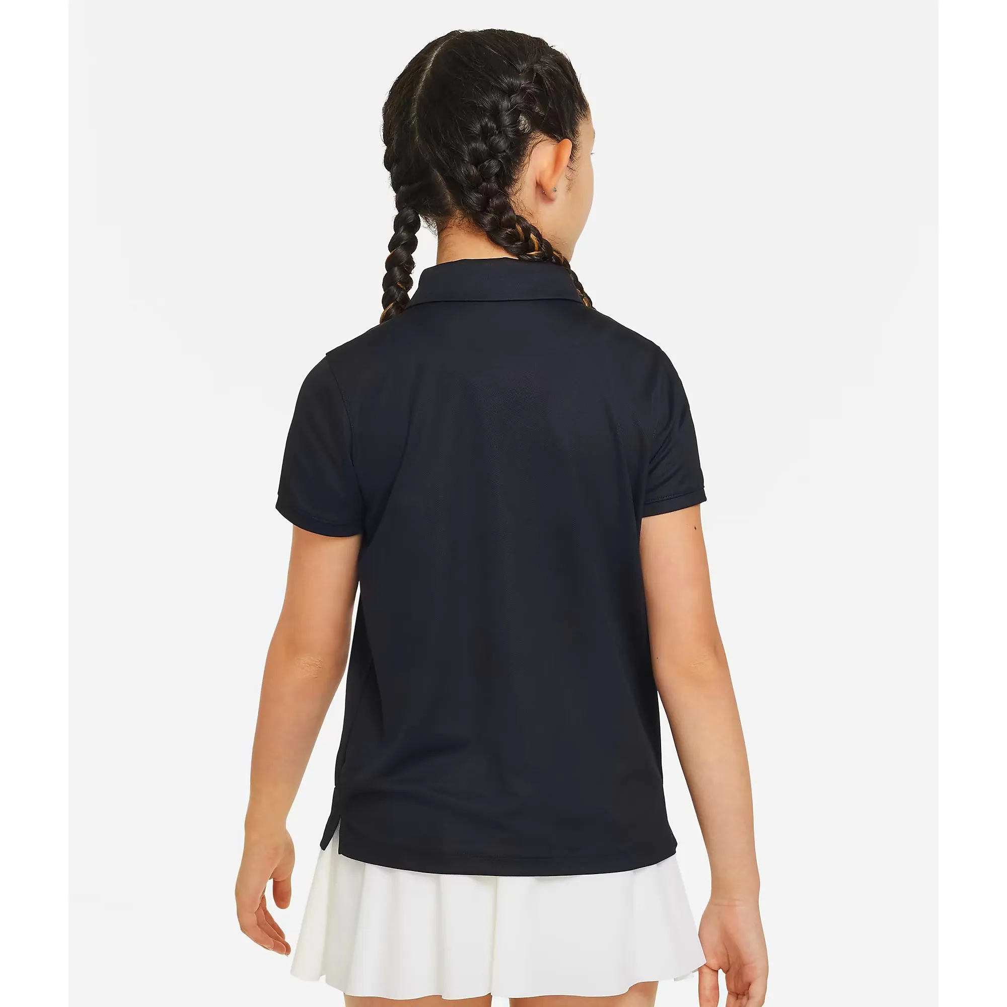 Nike Girls Victory DriFit Polo - Black Fade Resistant Hooded