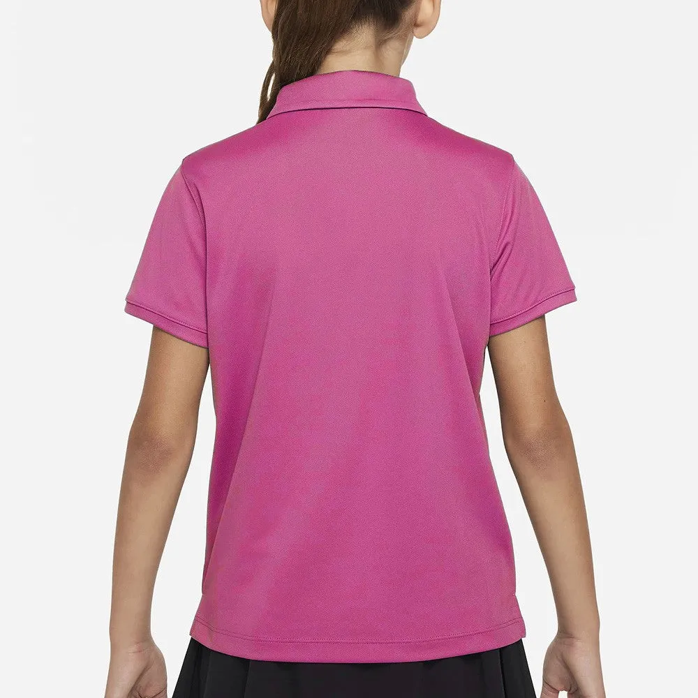 Nike Girls Victory Polo - Active Pink Anti-bacterial