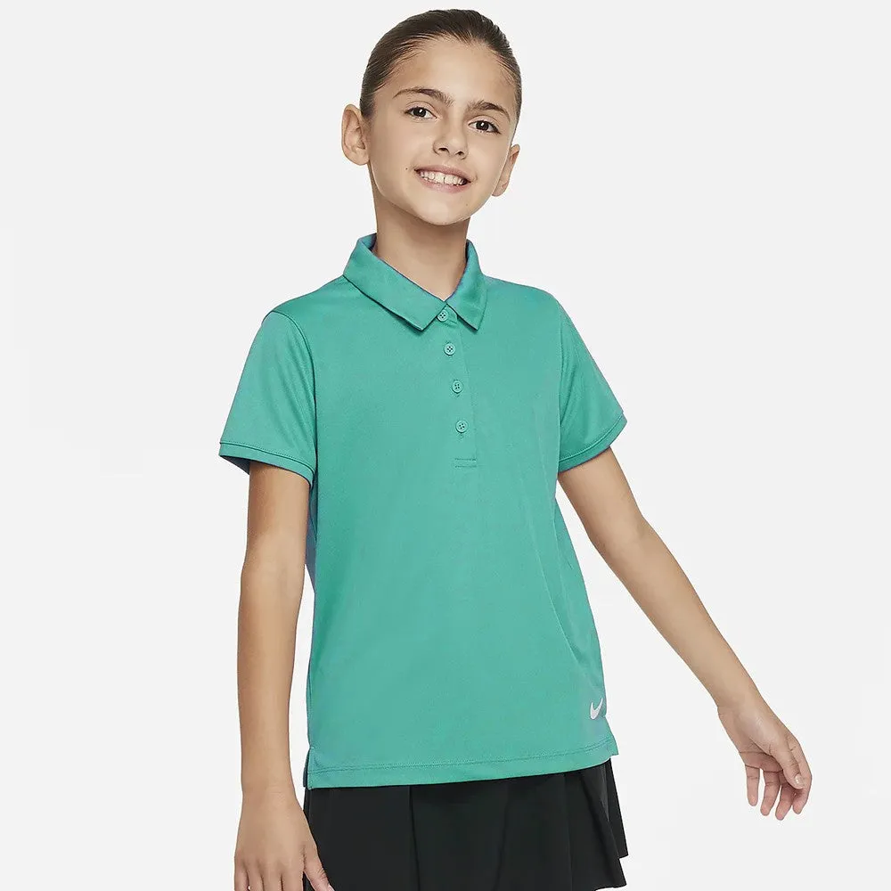 Nike Girls Victory Polo - Washed Teal Everyday Wear