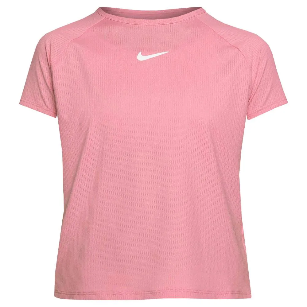Fitted Nike Girls Victory Short Sleeve - Coral