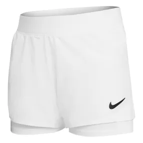 Nike Girls Victory Short - White Steam Ironable Laced