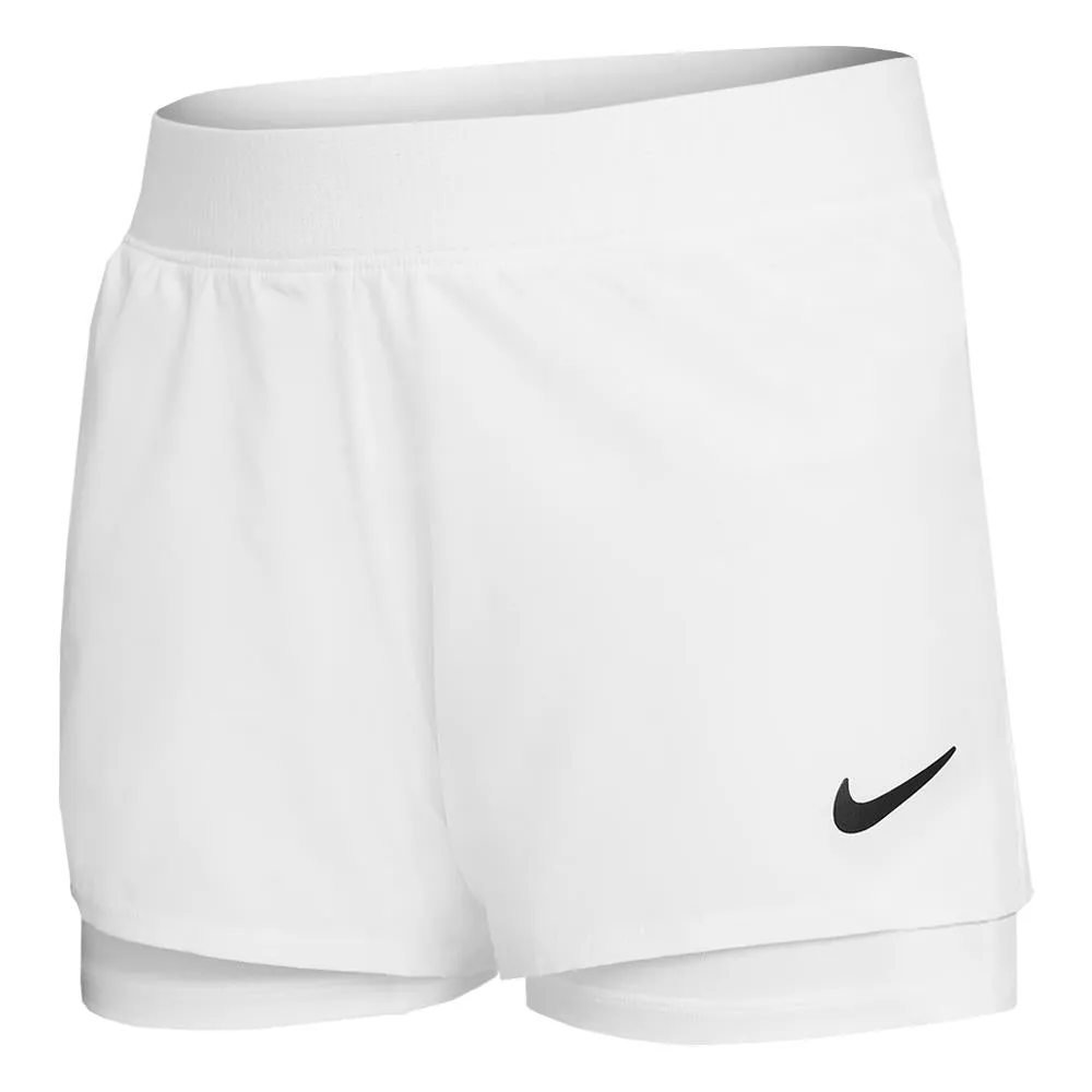 Nike Girls Victory Short - White Steam Ironable Laced