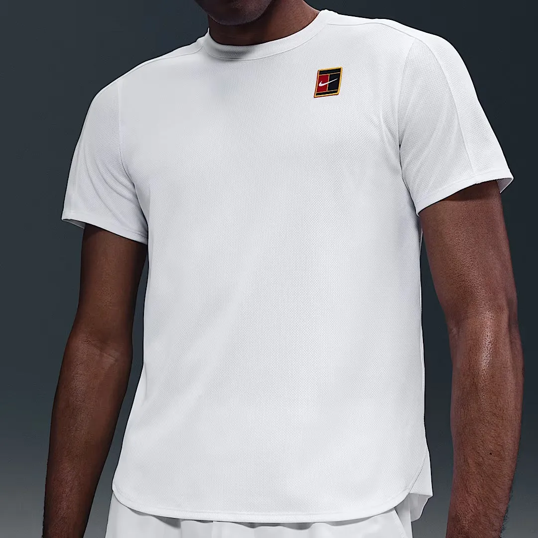 Nike Men's Slam London Crew - White Cold Shield Stretch Fit CompressionKnit