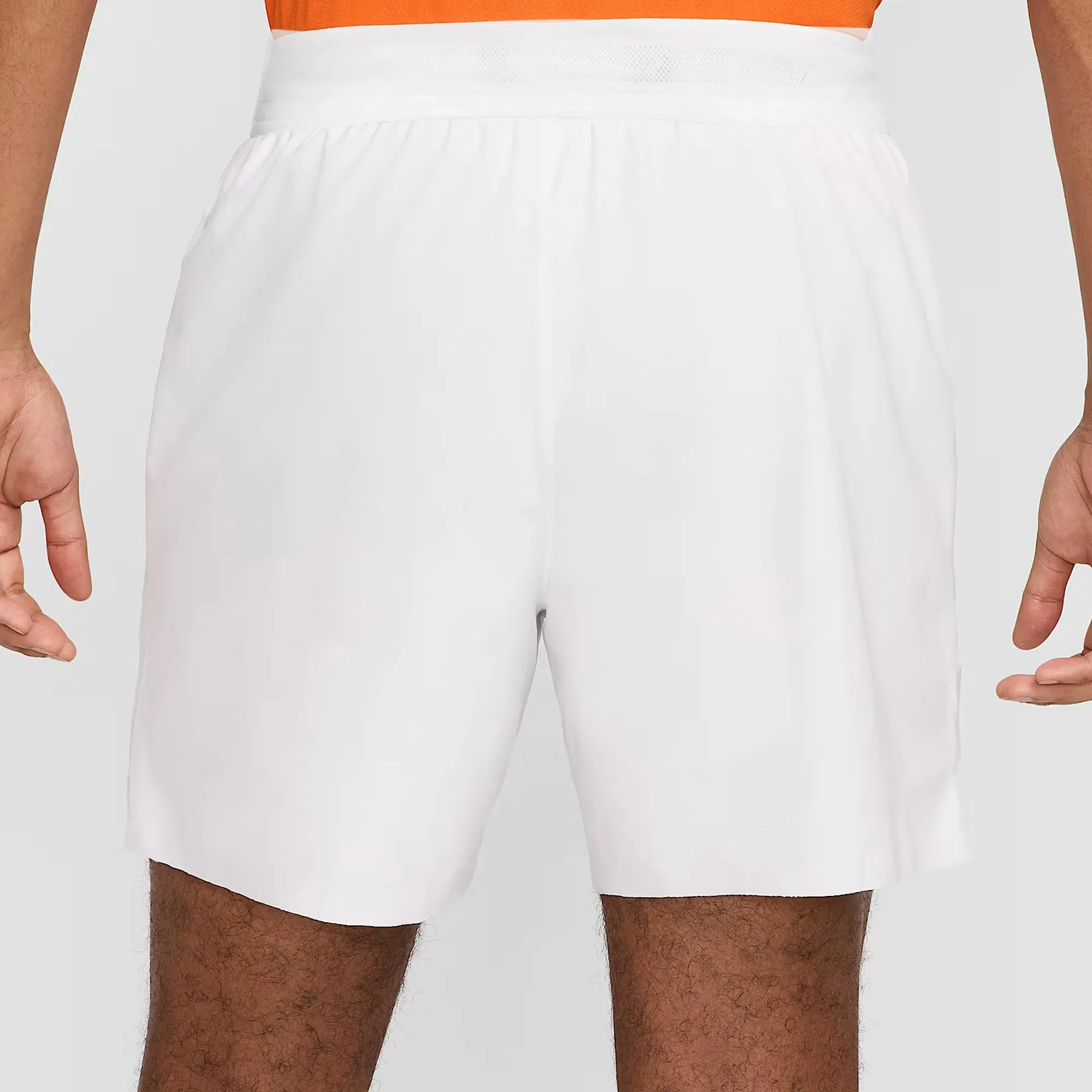 Nike Men's Slam London Short - White HeatRegulatingTechnology SmoothEdging DoubleStitched Seams