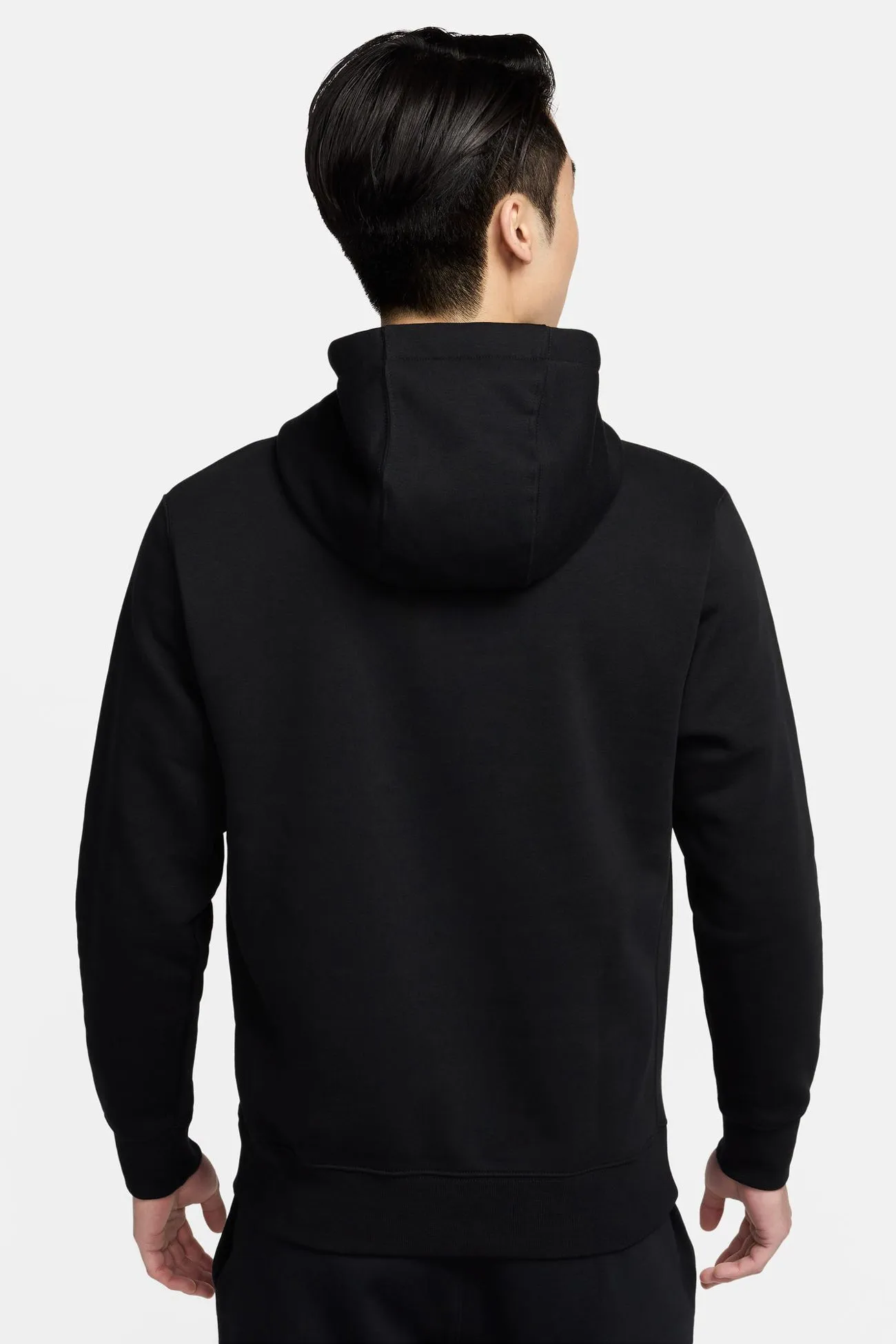 Nike Sportswear Club Pullover Hoodie Black Nylon Cover