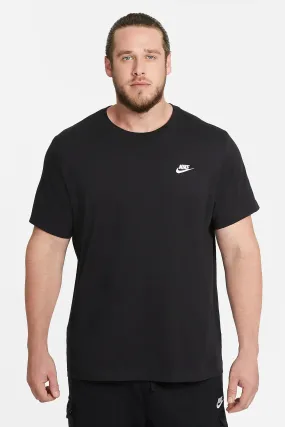 Standard Body Fit Classic Wear Nike Sportswear Club Tee Black