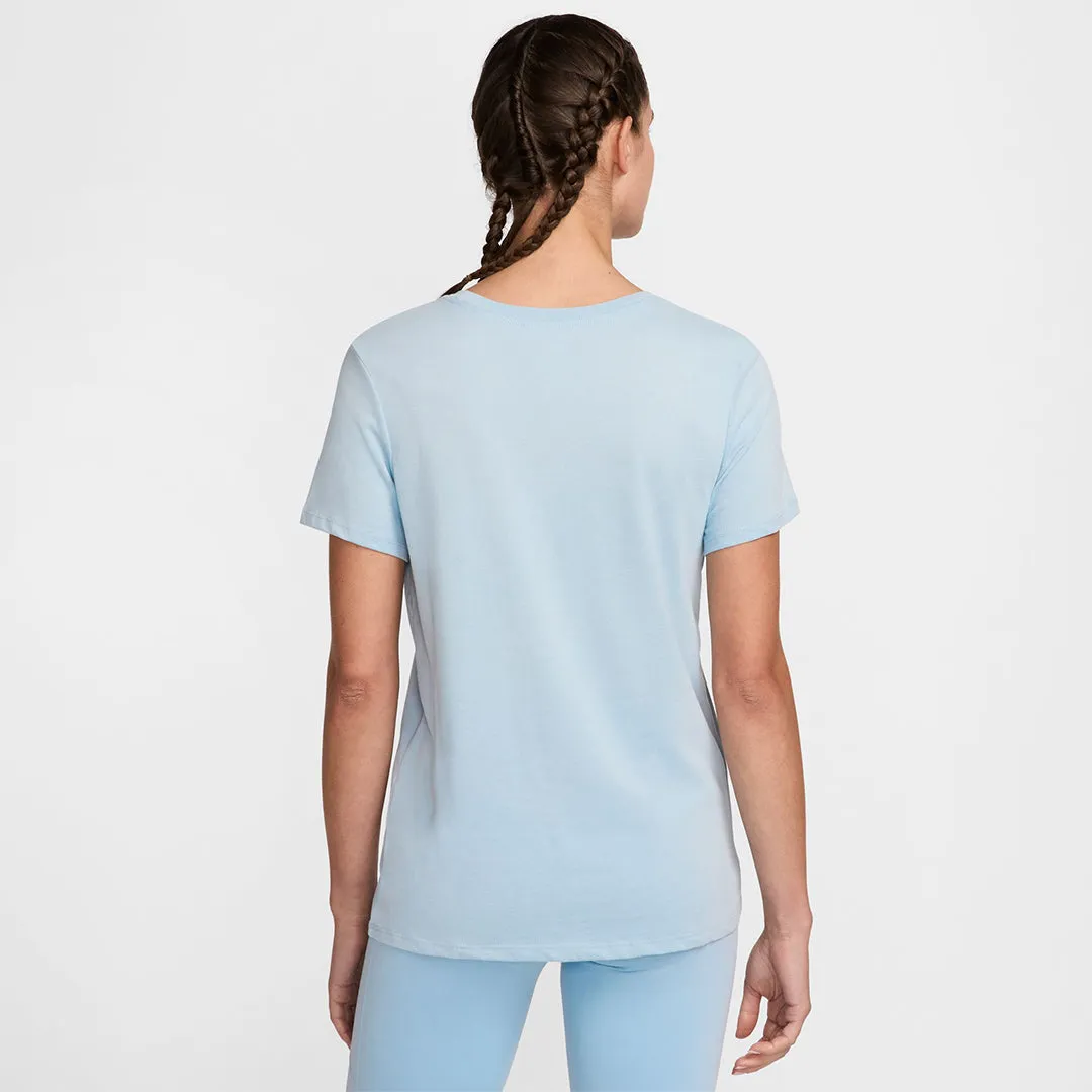 Nike Women's Slam Short Sleeve Tee - Glacier Blue NoiseFreeMaterial NonIrritating Seams