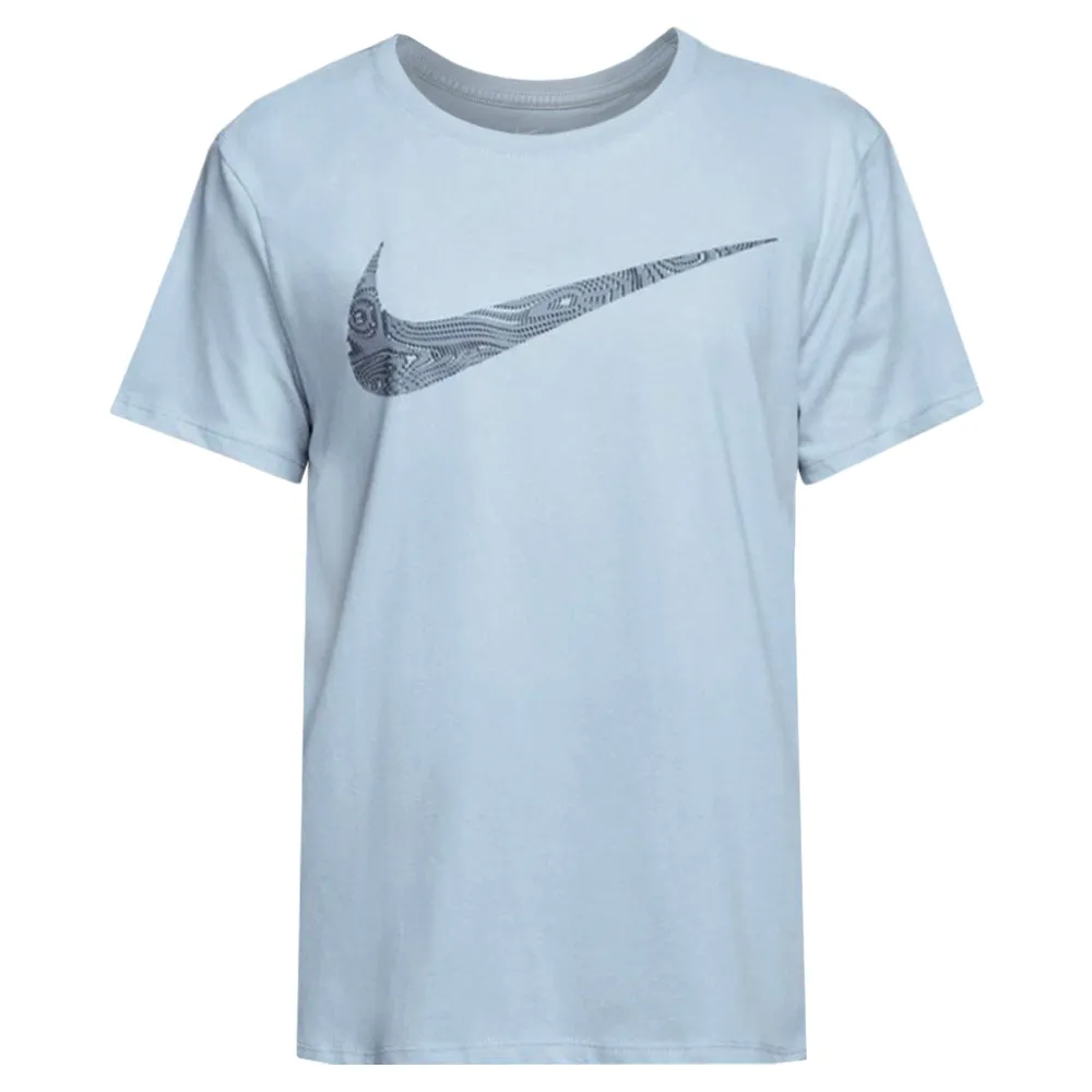 Wild Mood AbrasiveReinforcedZones Nike Women's Slam Short Sleeve Tee - Glacier Blue NoiseFreeMaterial