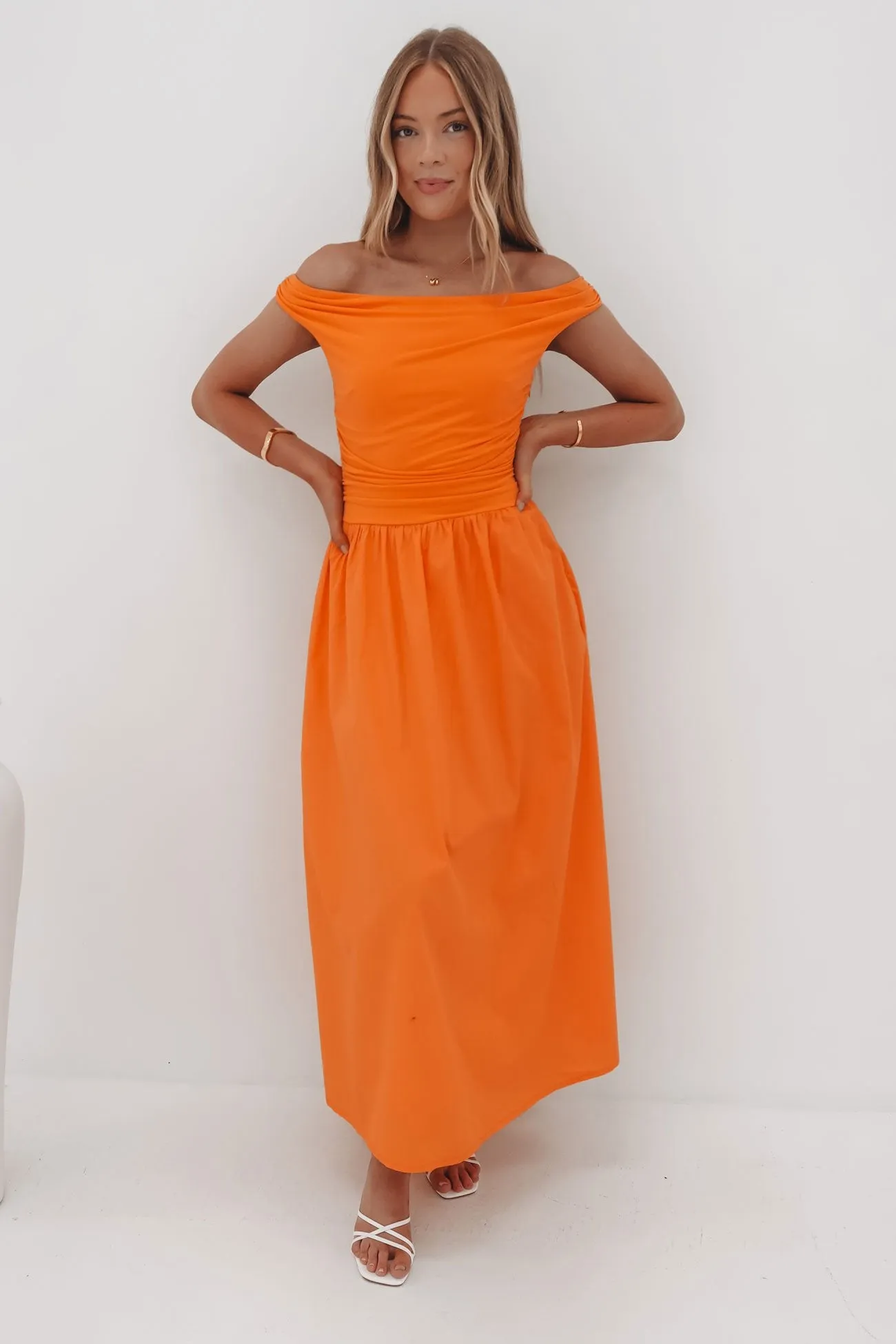 DurableStitching Niko Maxi Dress Orange