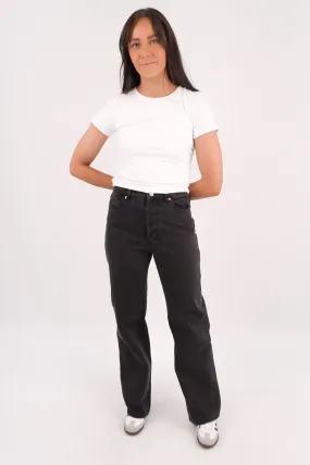 Stevie Relaxed Jean Stone Black Minimalist Eco Friendly