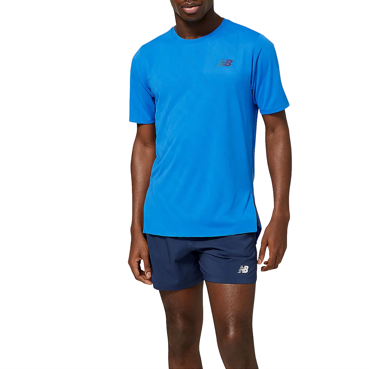 Men's Q Speed Jacquard Short Sleeve Contrast Stitch Detail