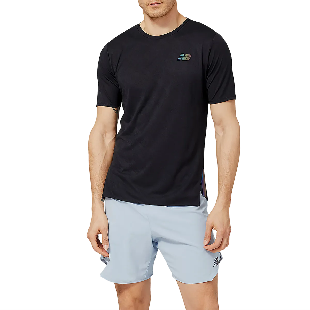 Casual Style Men's Q Speed Jacquard Short Sleeve