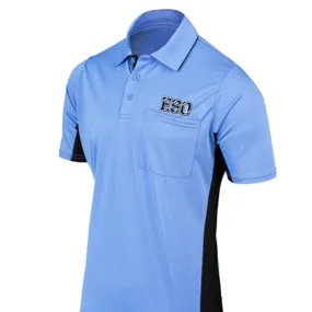 ESO Logo MLB Replica Sky Blue Umpire Shirts Multi Functional Pockets