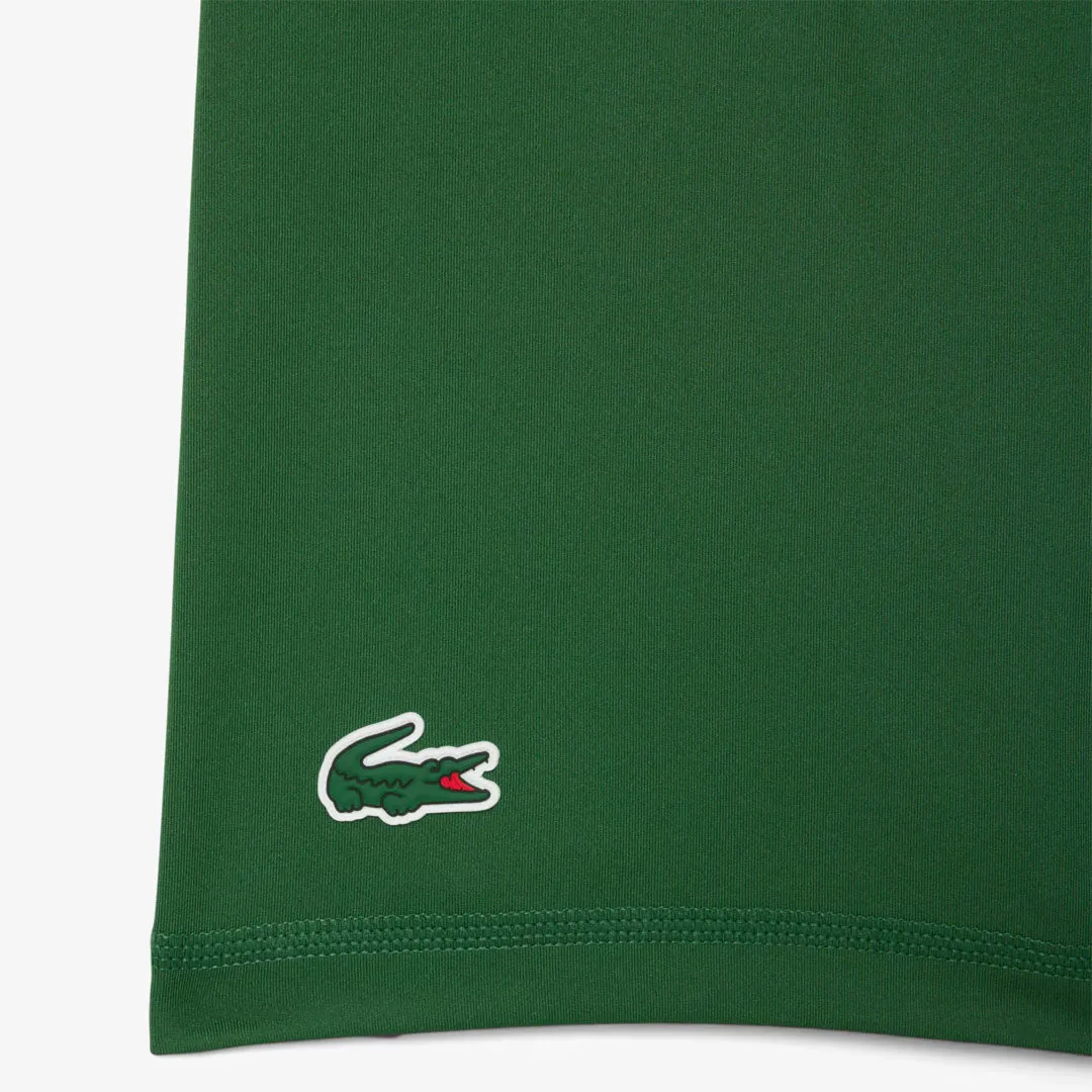 Anti-static Double Stitched Non - Irritating Lacoste Women's Heritage Tennis Dress - Green/White