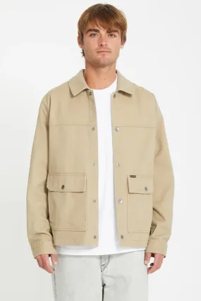 Barton Jacket Khaki Day To Night NoiseFreeMaterial