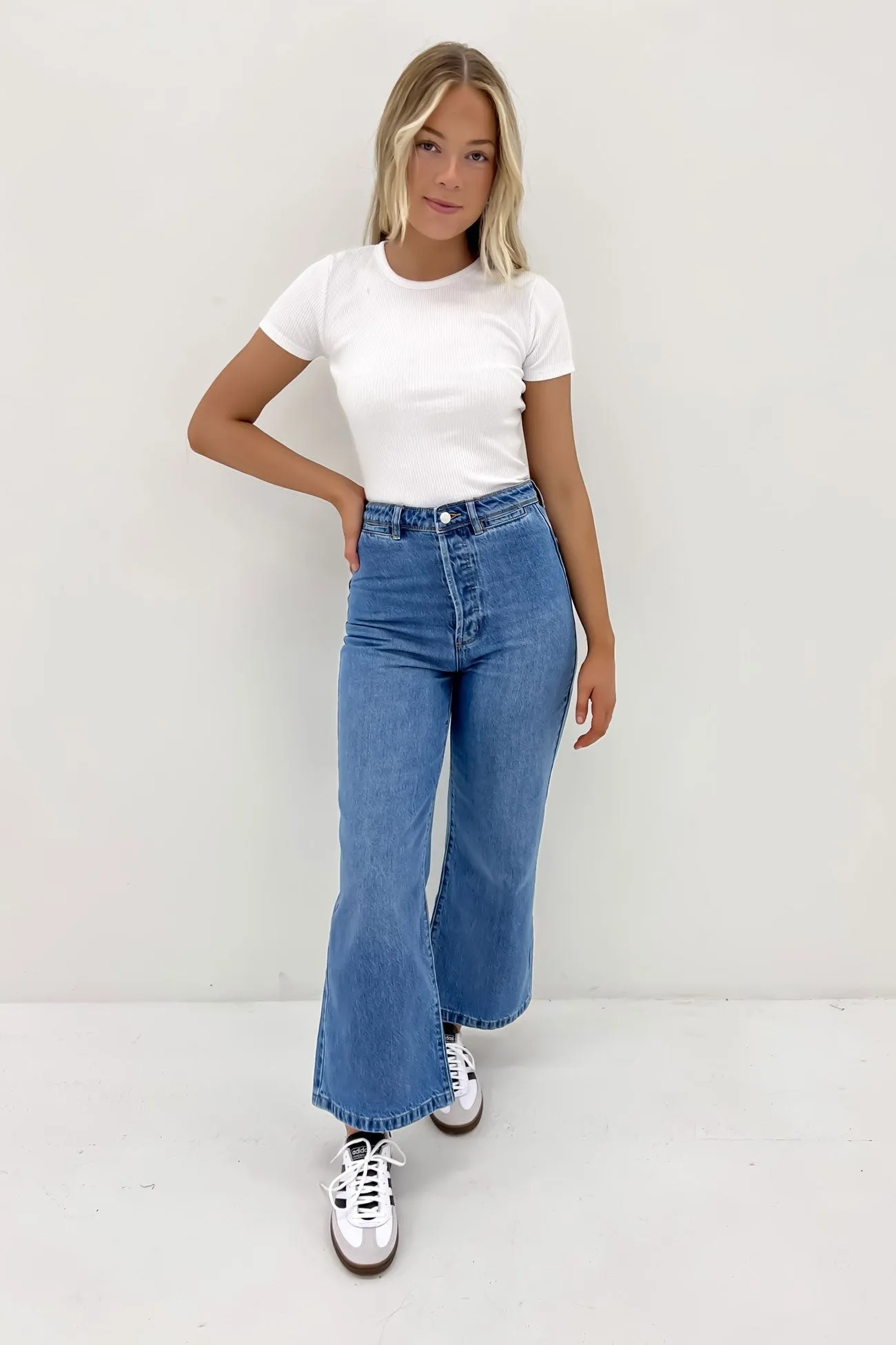 Anti Static Fabric Sailor Pant Lyocell Denim