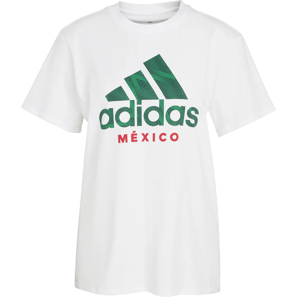 Self Fabric Tie Stretch Woven Material Women's Adidas Mexico Tee World Cup 2022