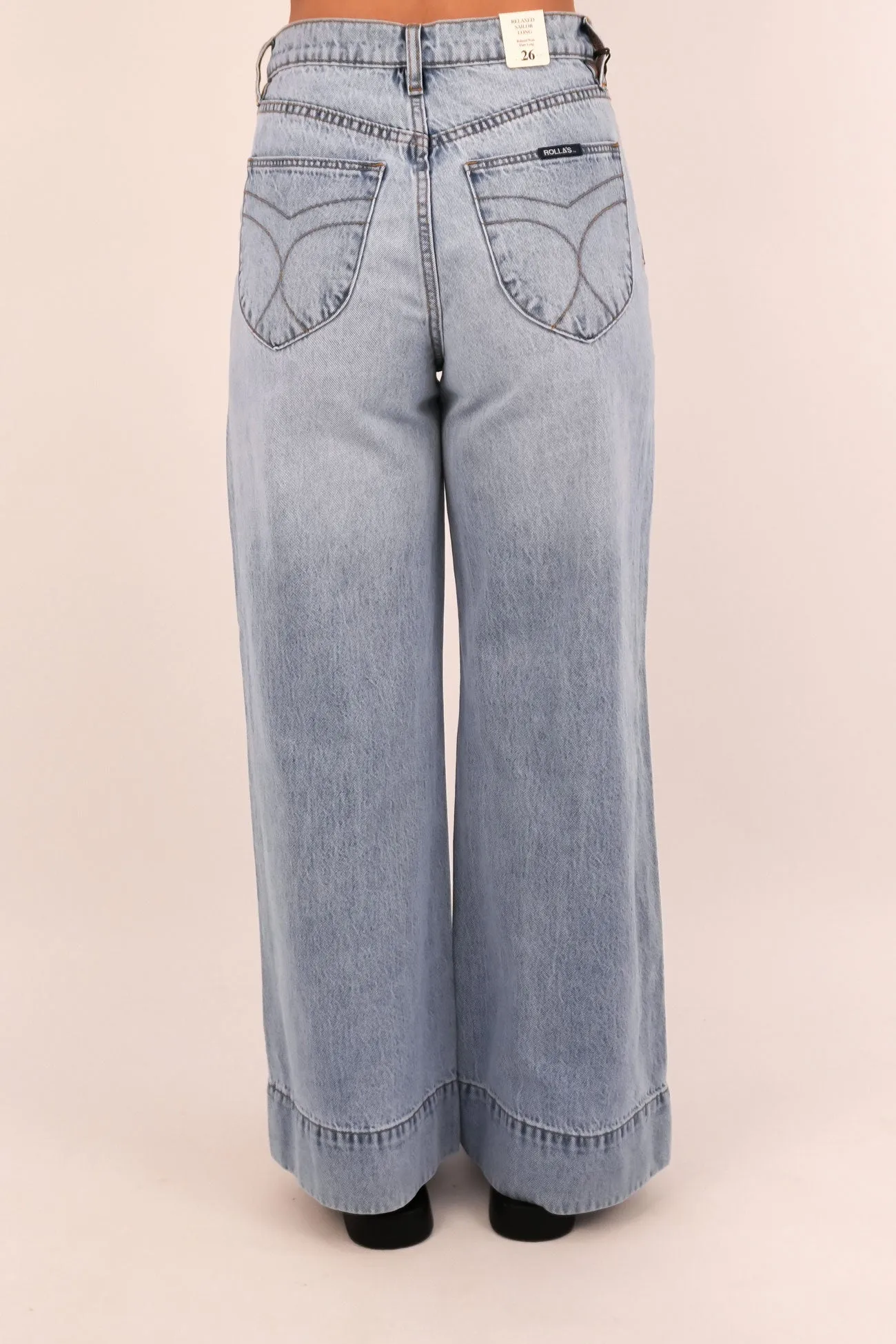 Relaxed Sailor Jean Long Breezy Blue Day Off Fit Holiday Vibes High Quality
