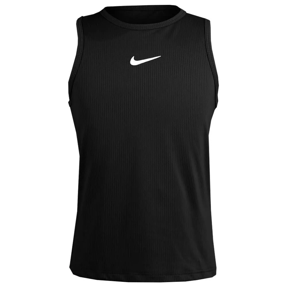 Nike Girls Victory Tank - Black/White Iron safe