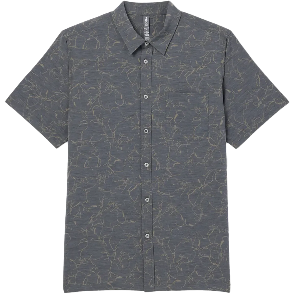 Men's Bridge Short Sleeve Button Down Layered Sleeve Seamless Design