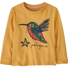 Weighted Hem Trim Youth Long Sleeve Graphic T-Shirt