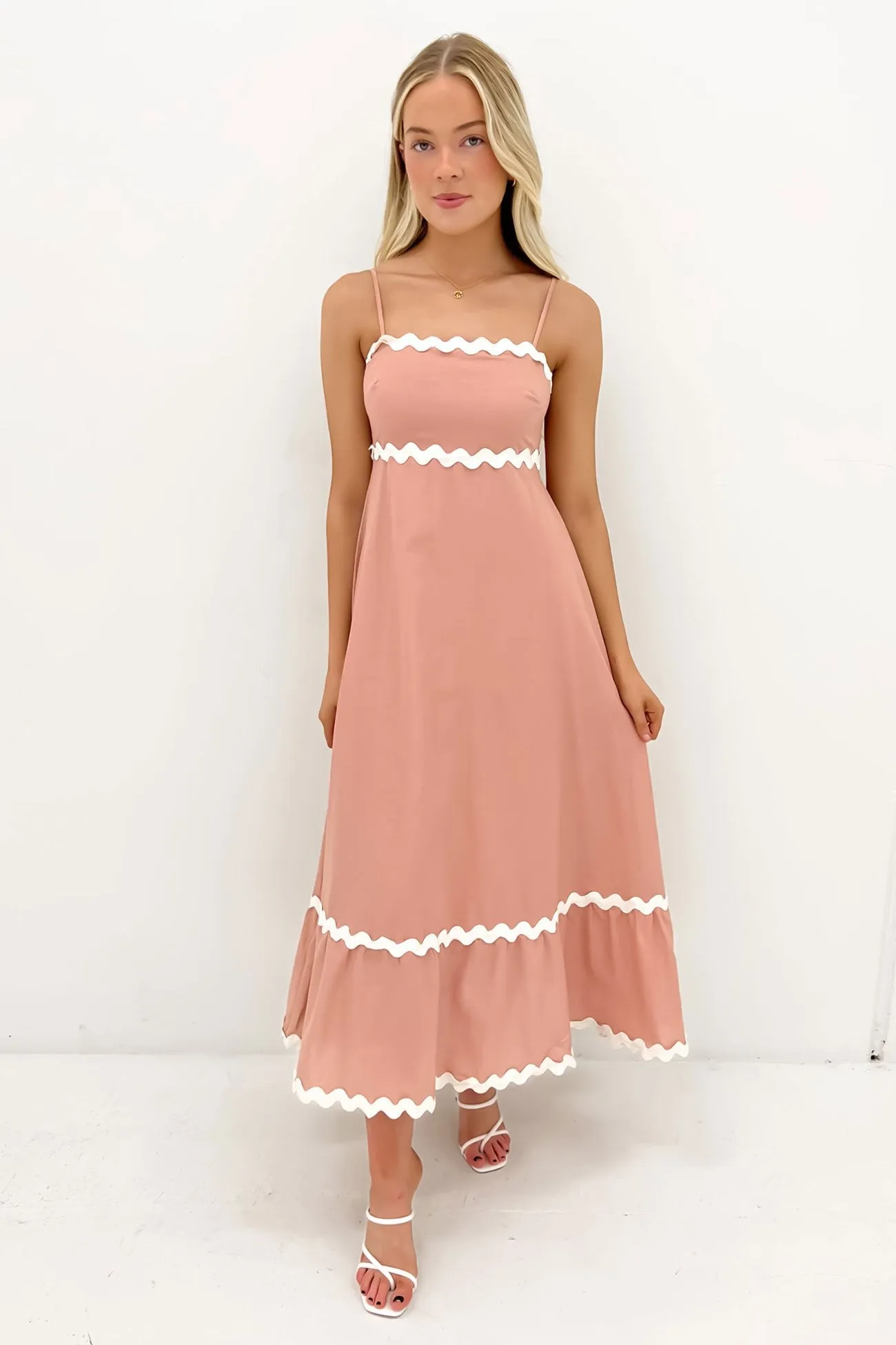 Norah Maxi Dress Blush Calm Style