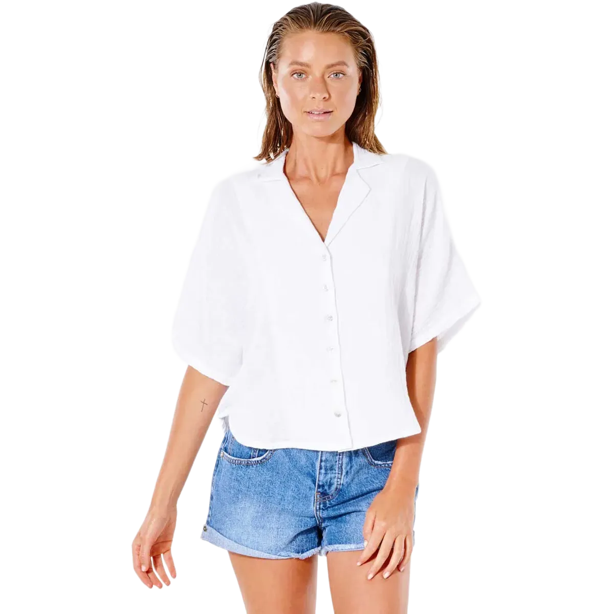 SnagResistant Fabric Women's Premium Surf Short Sleeve Shirt