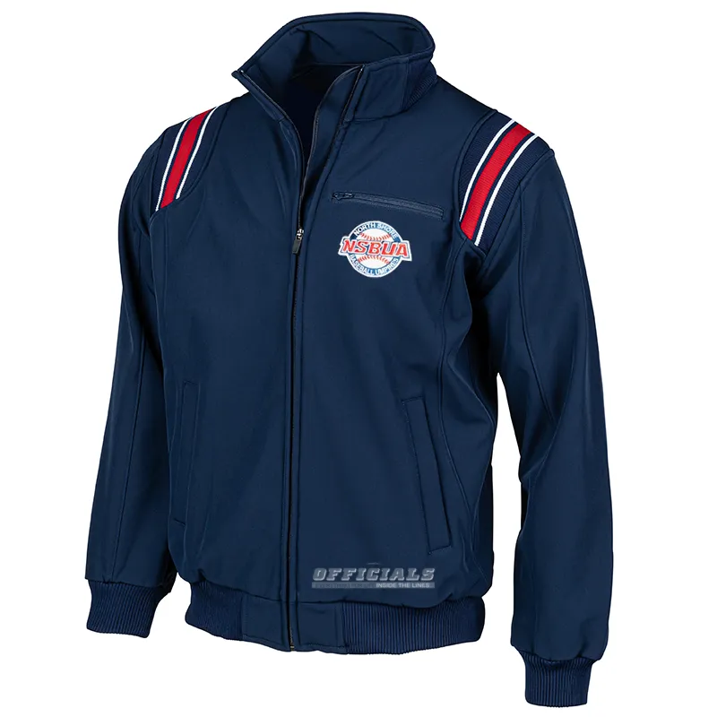 Stretch Panels Double Stitched Seams NSBUA Logo Thermal Fleece Umpire Jacket