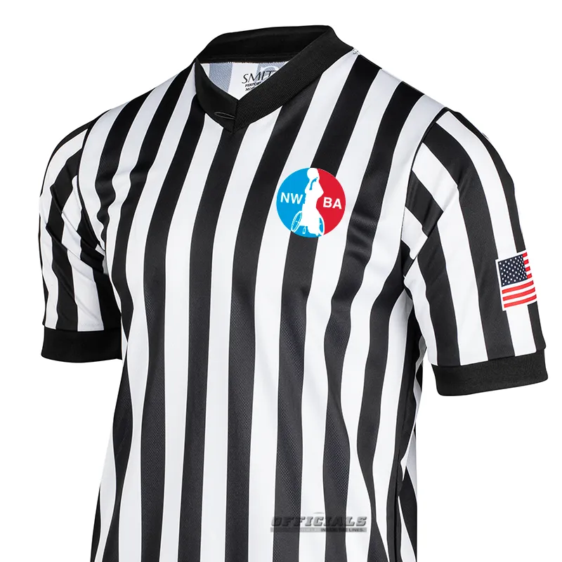 NWBA Logo Referee Shirt Multi Layer Stitching High Density Weave