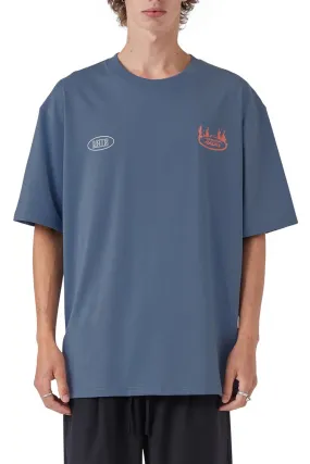NWO Tee Washed Blue Vintage Style Holiday Casual