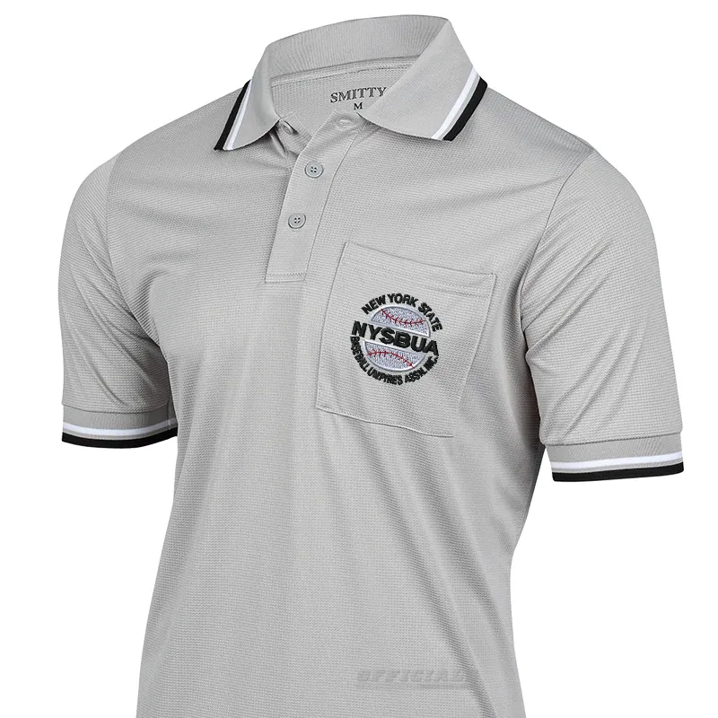 Vibrant Hue NYSBUA Logo Grey Umpire Shirt
