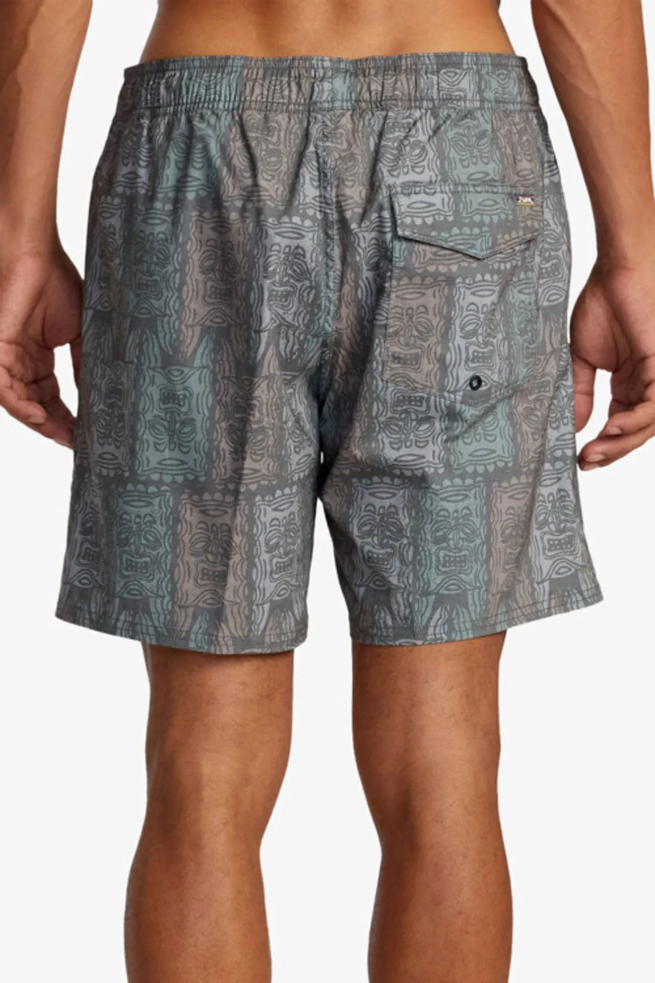 Summer Fun Oblow Tapa Elastic Short Black