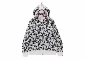 Bape Abc Camo Double Shark Full Zip Hoodie (Fw23) Grey Sleeveless style