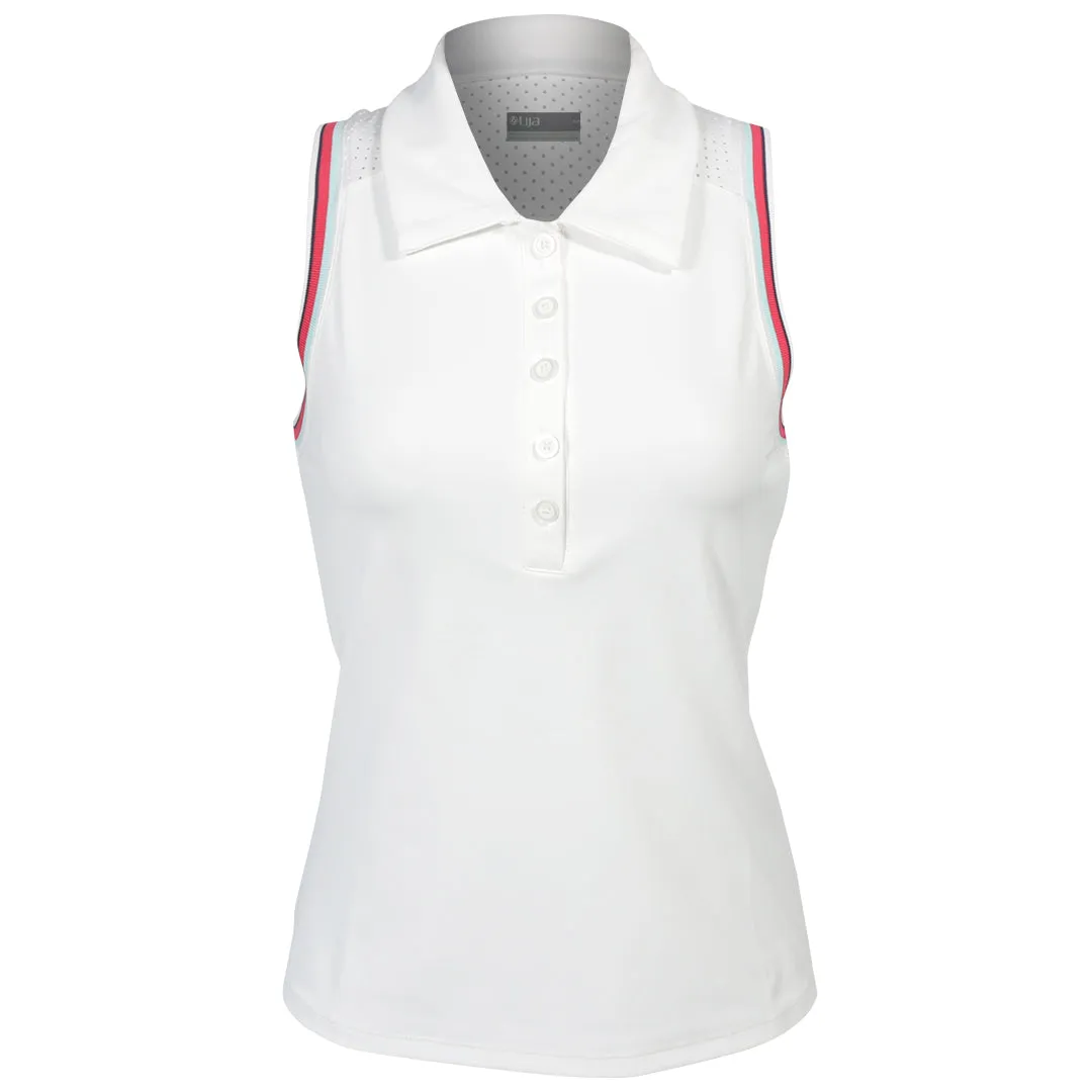 Modern Design Odor Resistant Lija Women's The One To Beat Slice Polo - White