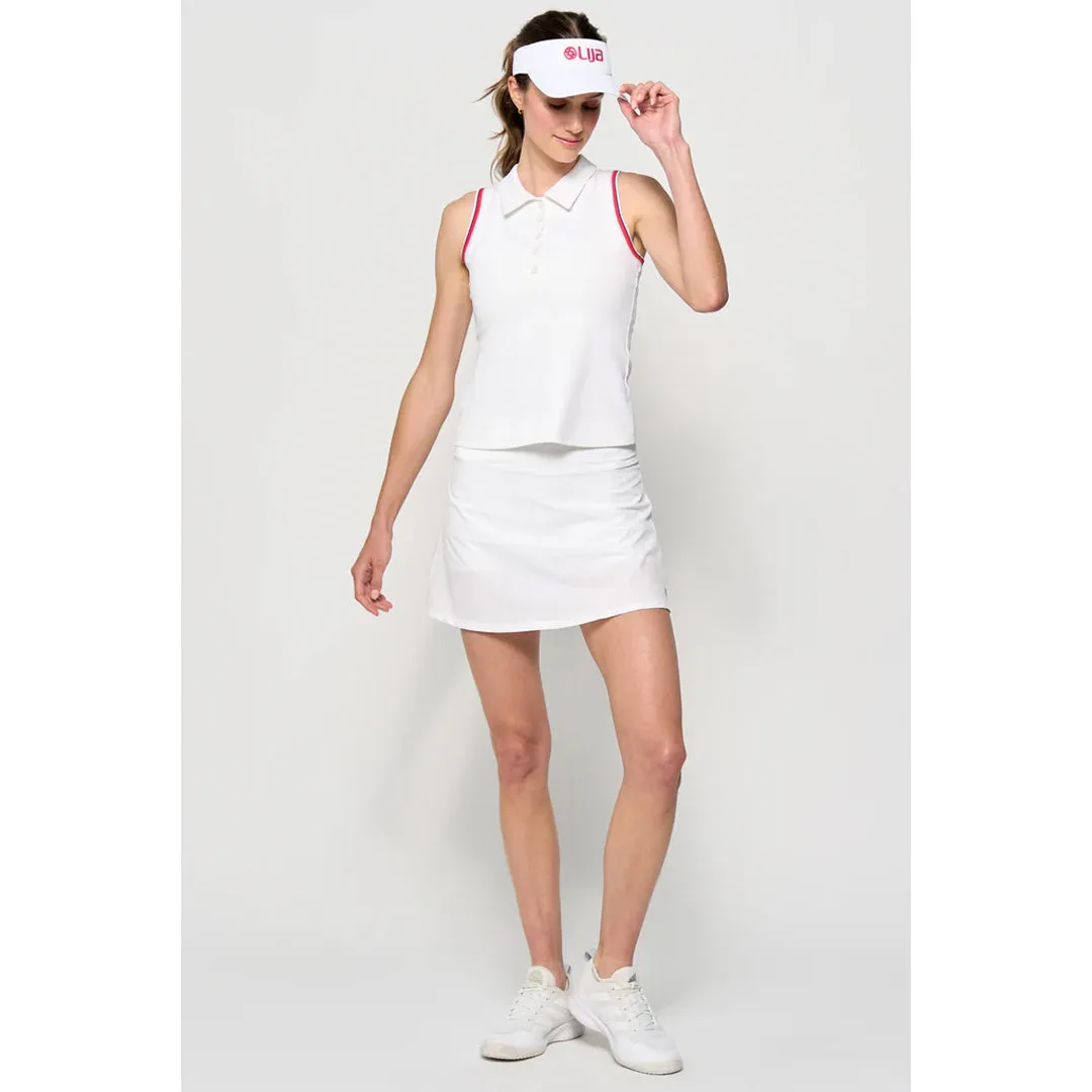 Water Repellent High-End Finish Odor Resistant Lija Women's The One To Beat Slice Polo - White