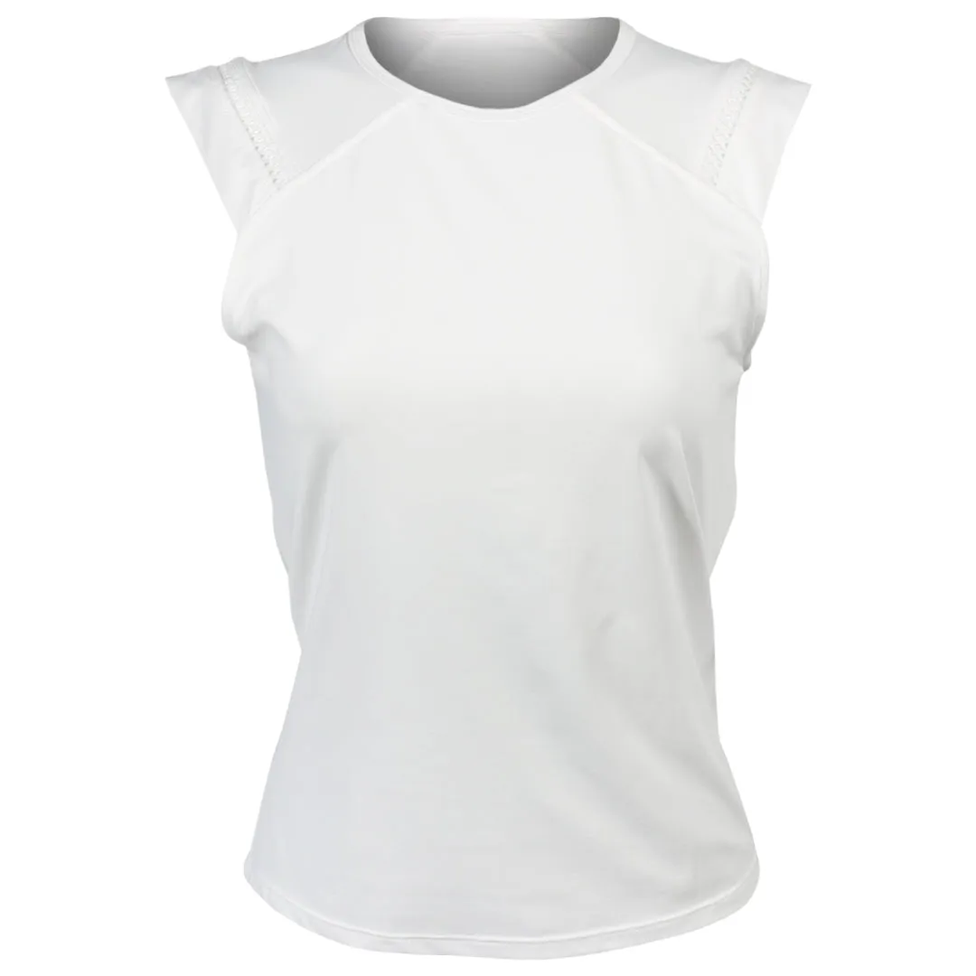 Skinny-Leg Odor-resistant Sofibella Women's Tr??s Blanc Sleeveless Top - White