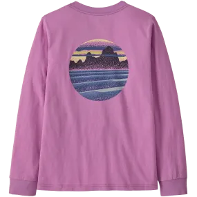 Soft Cotton Blend LayeredDurability Youth Long Sleeve Skyline Stencil T-Shirt