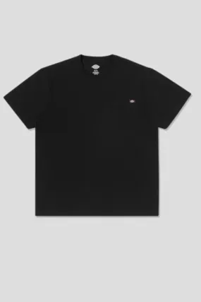 Sustainable Dye Process Spring Wear Heavy Jersey Pocket Tee Black