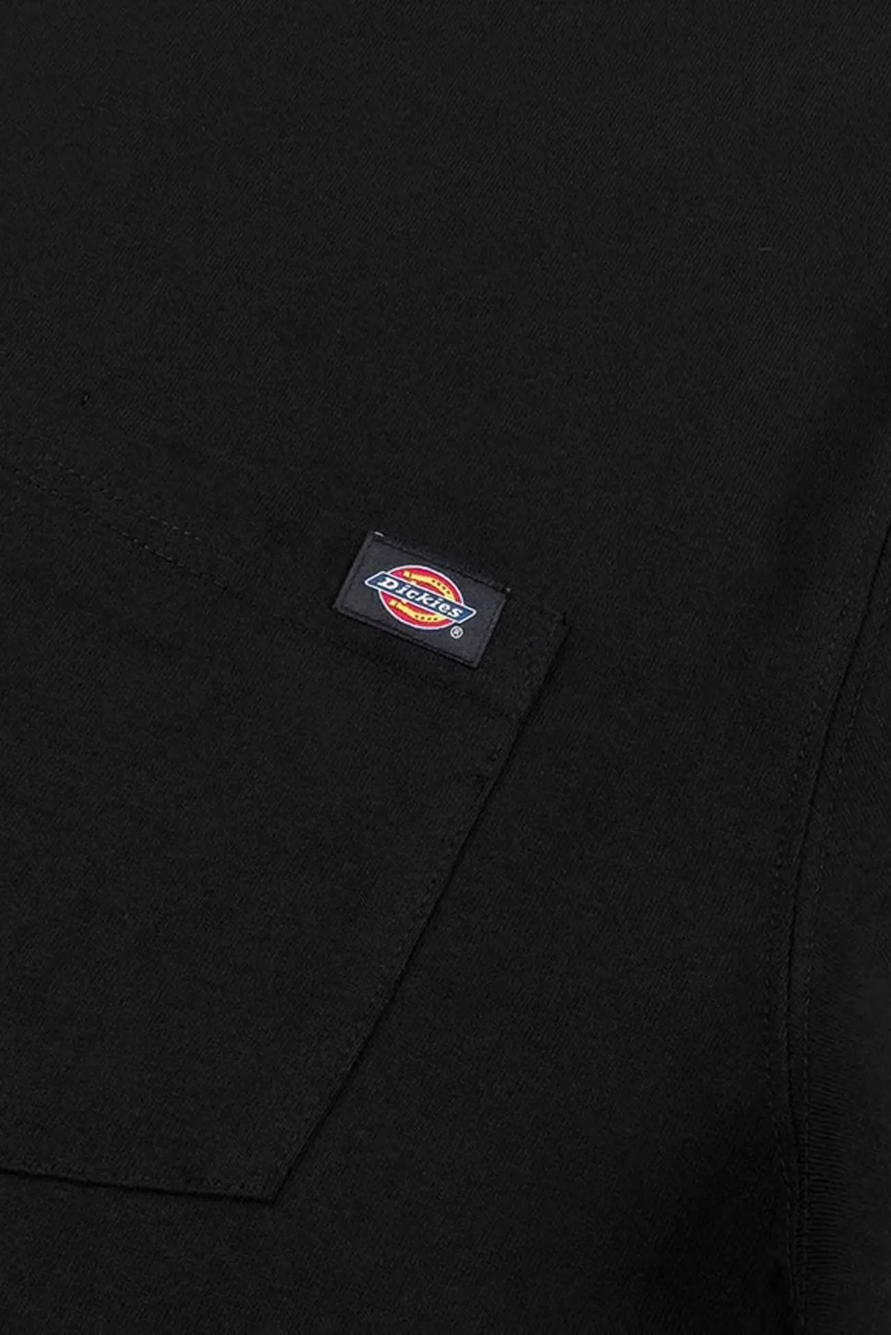Heavy Jersey Pocket Tee Black ThermoregulatingFabric Wool combination