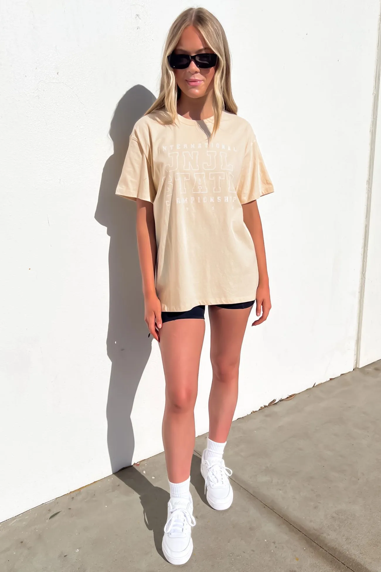 State International Tee Beige Layering Options