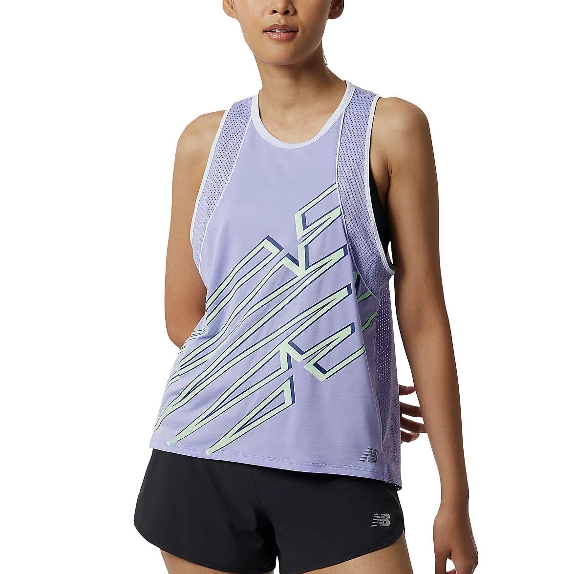 Women's Printed Fast Flight Tank Contrast Inner Binding