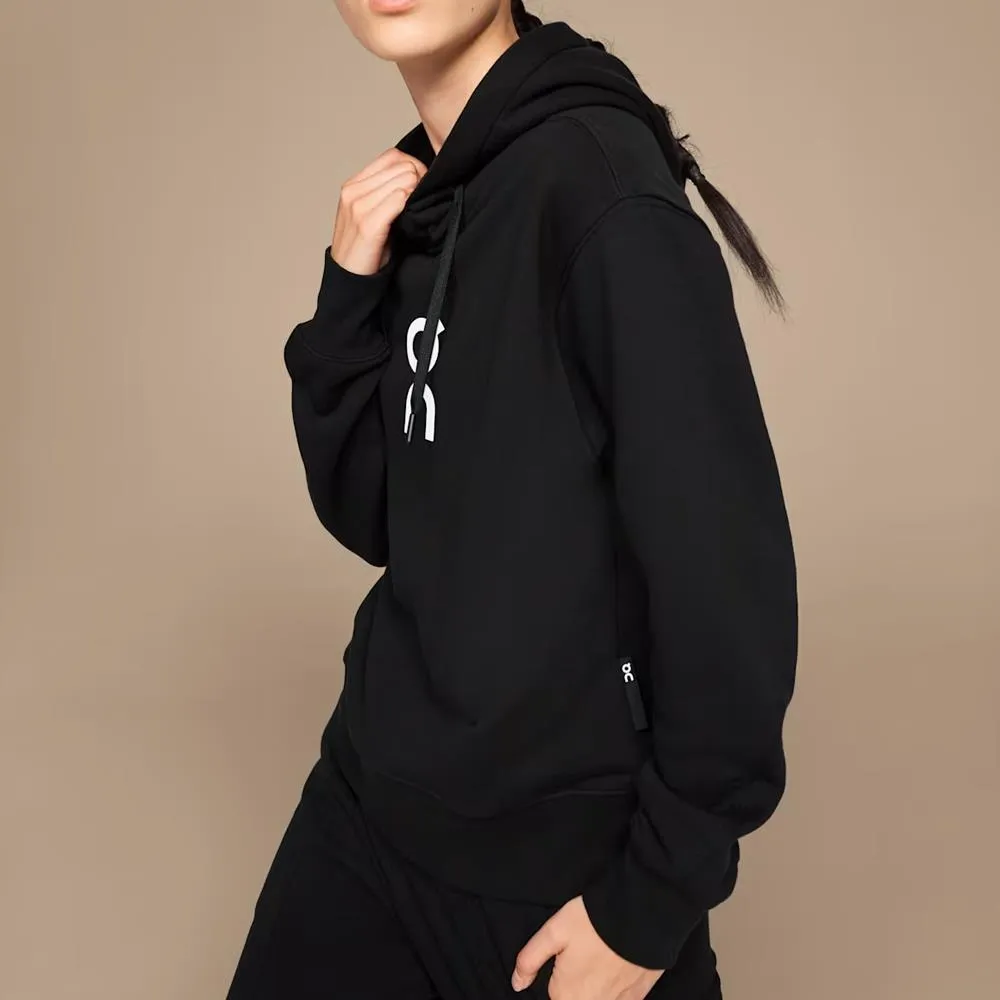 Mesh Fabric Work Wear On Women's Club Hoodie - Black Exclusive