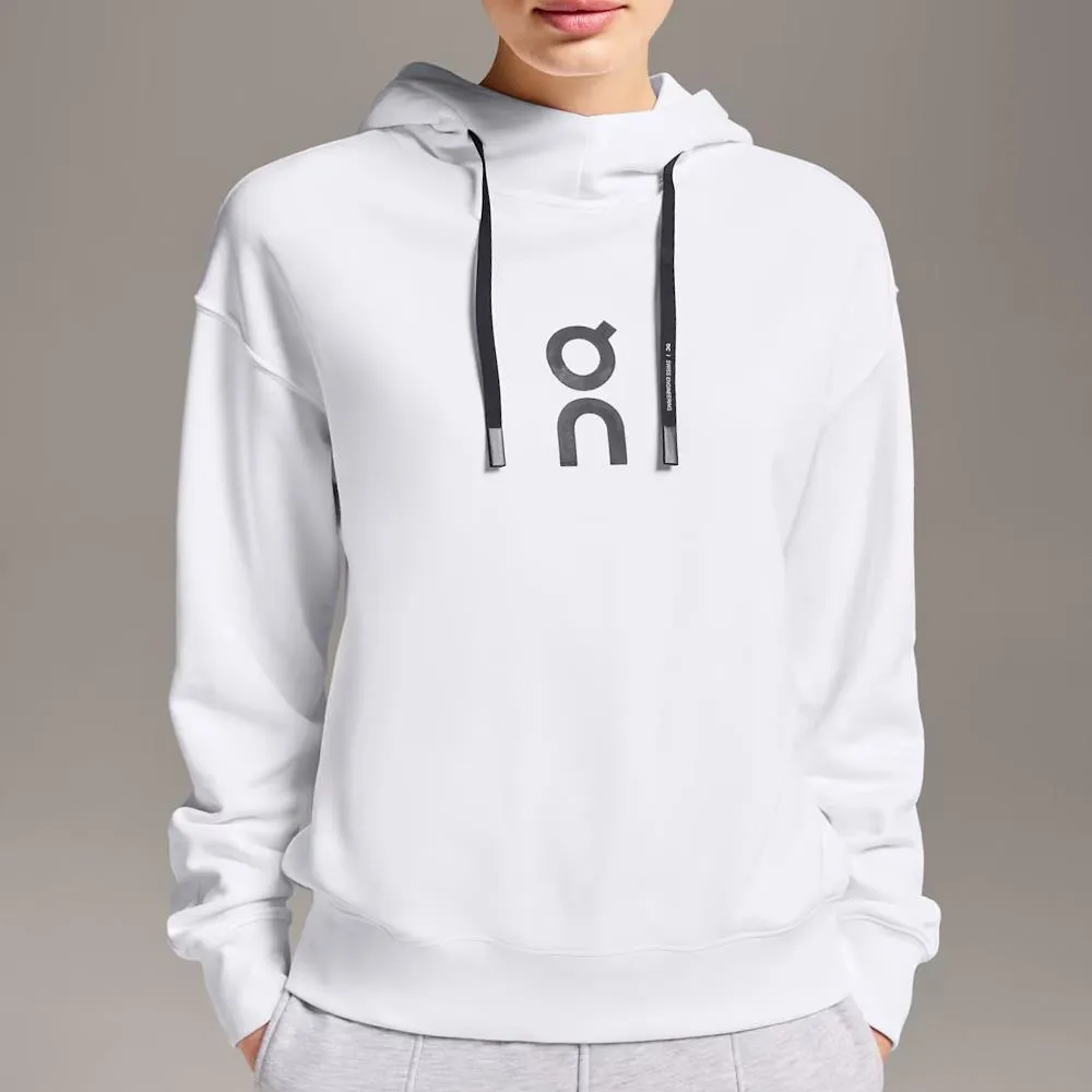 On Women's Club Hoodie - White Well - Made hook and loop closure shrink - resistant