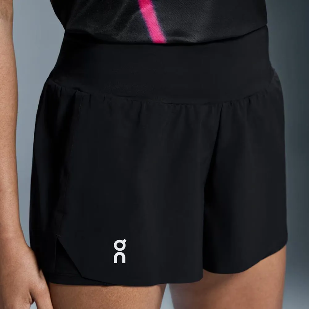 On Women's Court Short - Black Denim Comfortable seams