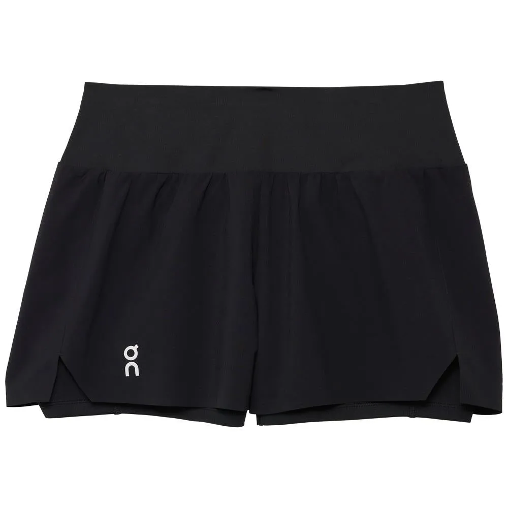 Regular Fit On Women's Court Short - Black Denim
