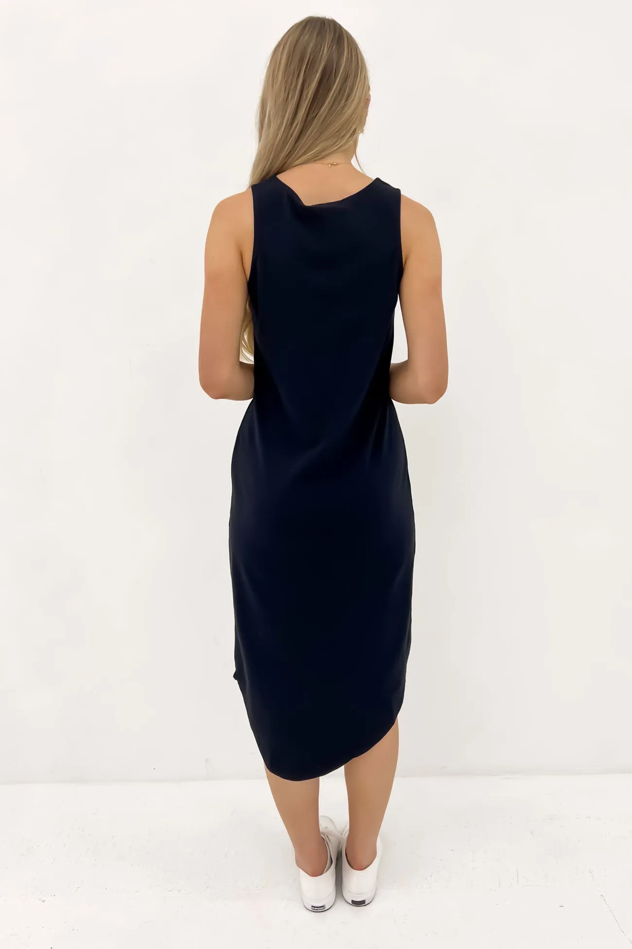 One In Eight Midi Dress Black Urban Aesthetic